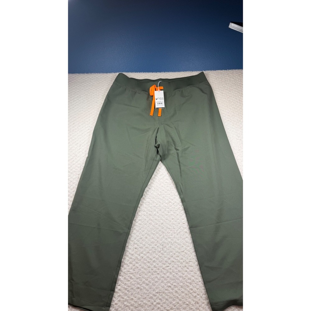 Figs High Waisted Livingston Basic Scrub Pants Womens XXL P Green W22SW2016P